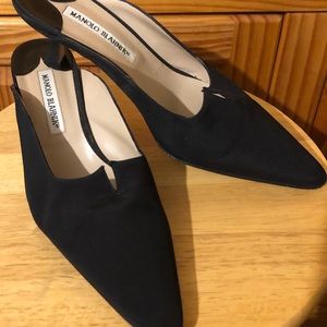 Manolo Blahnik slide heels